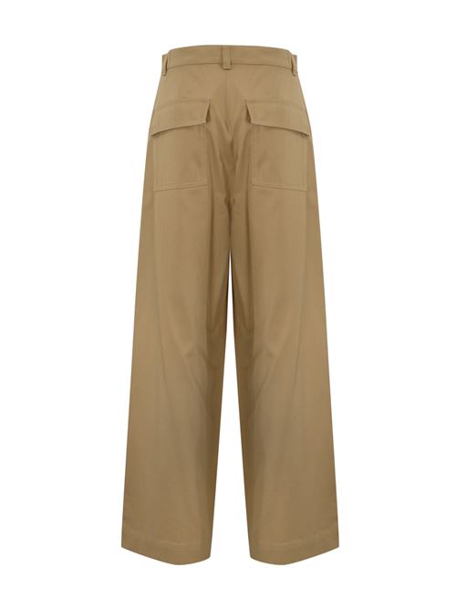 Pantalone ampio Nebbie in gabardina di cotone Sabbia WEEKEND MAX MARA | 2515131121600001